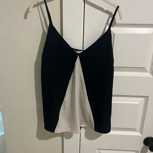 Gilli Black and Cream Camisole Top